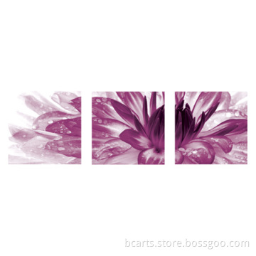 Bedroom Decoration High Definition Pictures for Fabric Lotus Flower Oil Painting